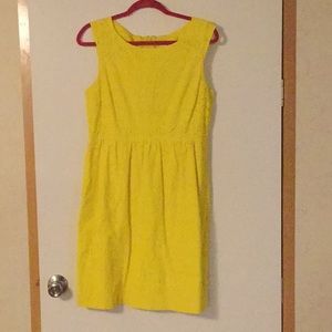 Yellow lace dress